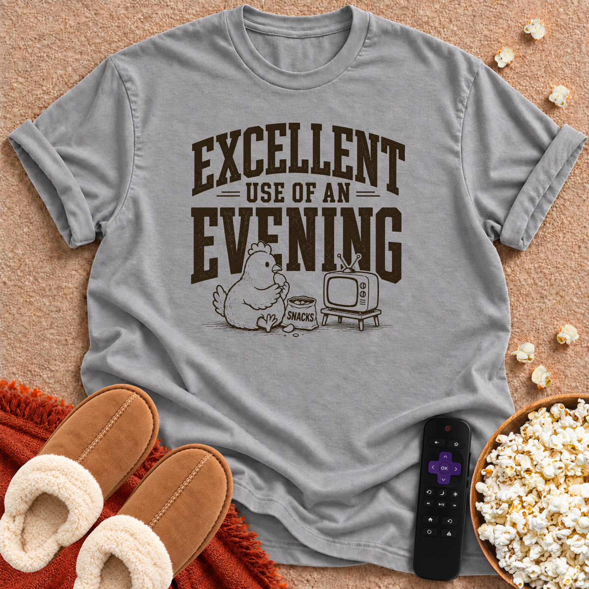 Excellent Use Of An Evening Chicken T-shirt
