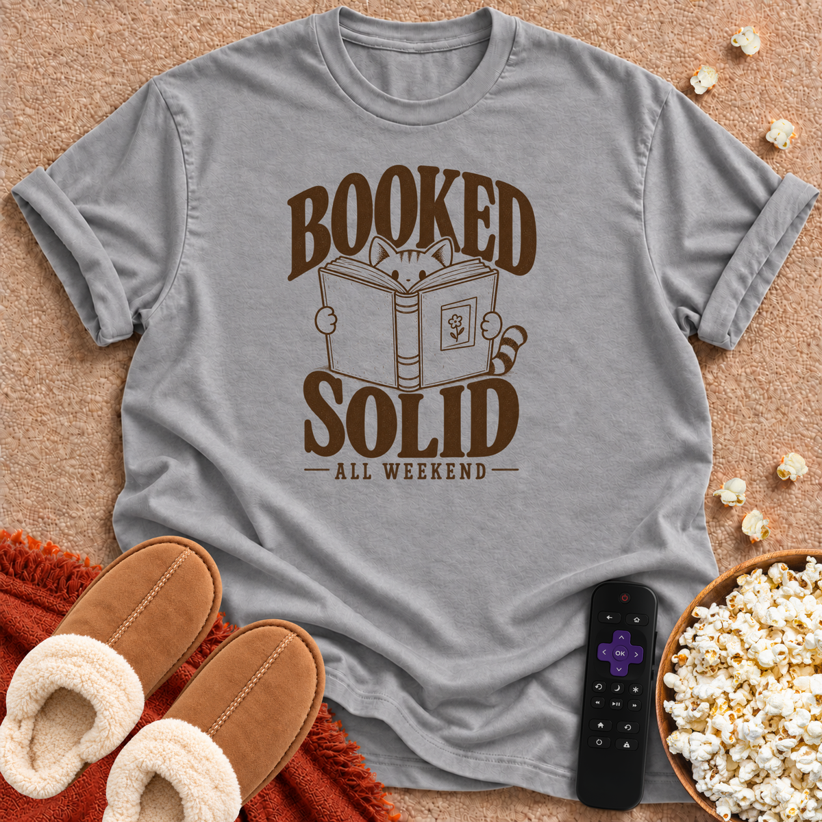 Booked Solid Cat T-shirt