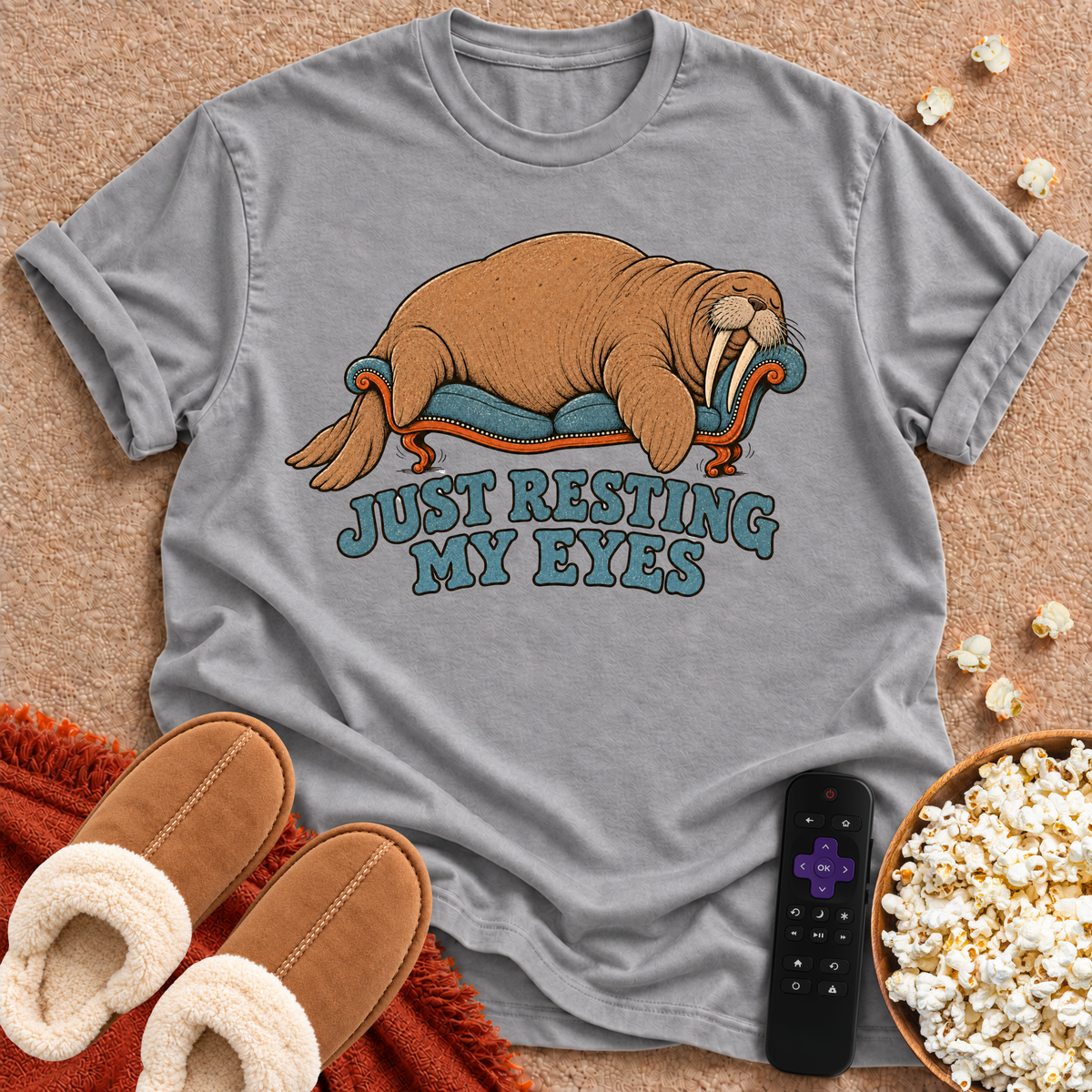 Just Resting My Eyes Walrus T-shirt