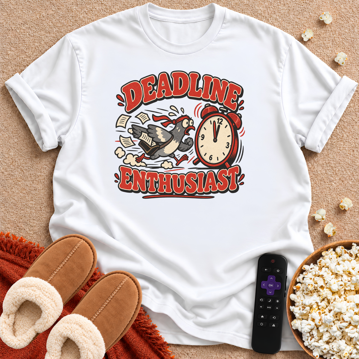 Deadline Enthusiast Pigeon T-shirt