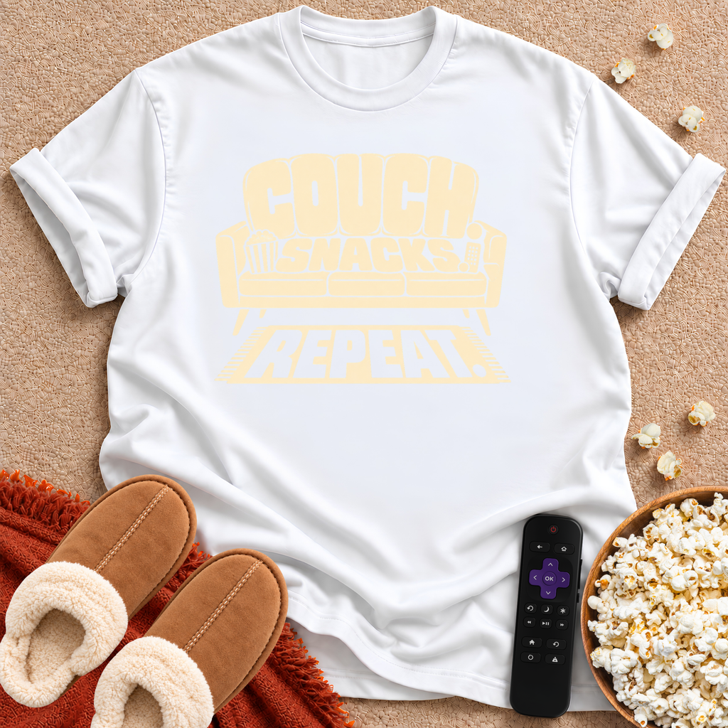 Couch. Snack. Repeat. T-shirt