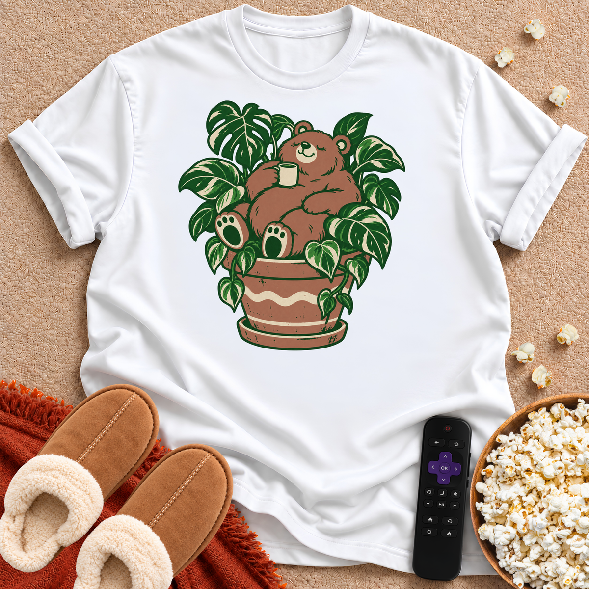 Bear In Plant T-shirt