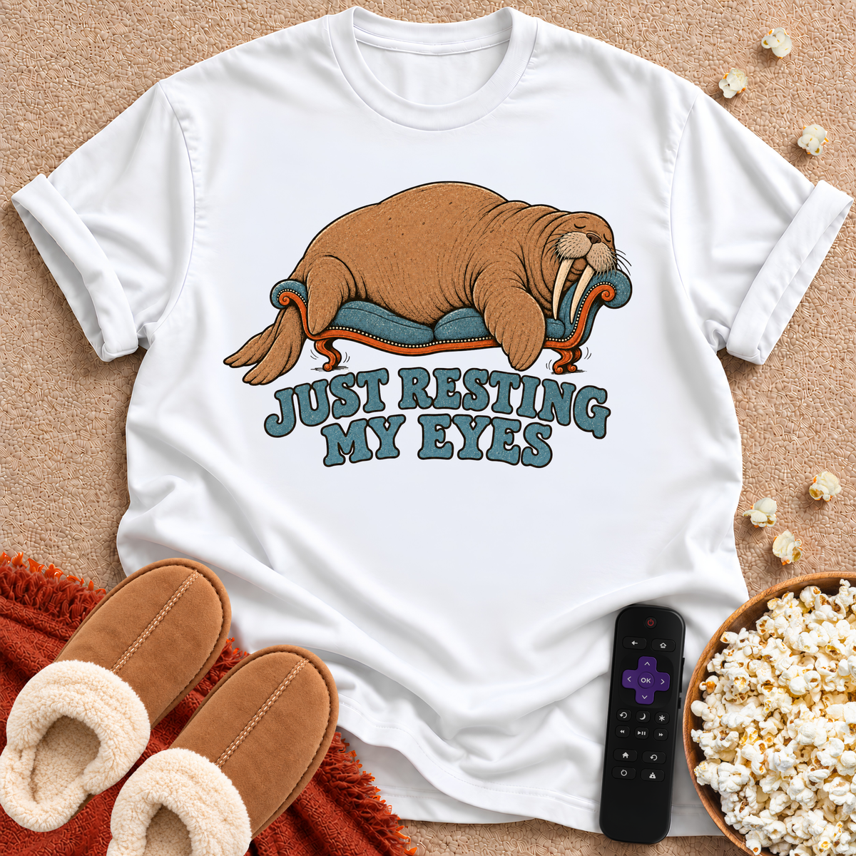 Just Resting My Eyes Walrus T-shirt