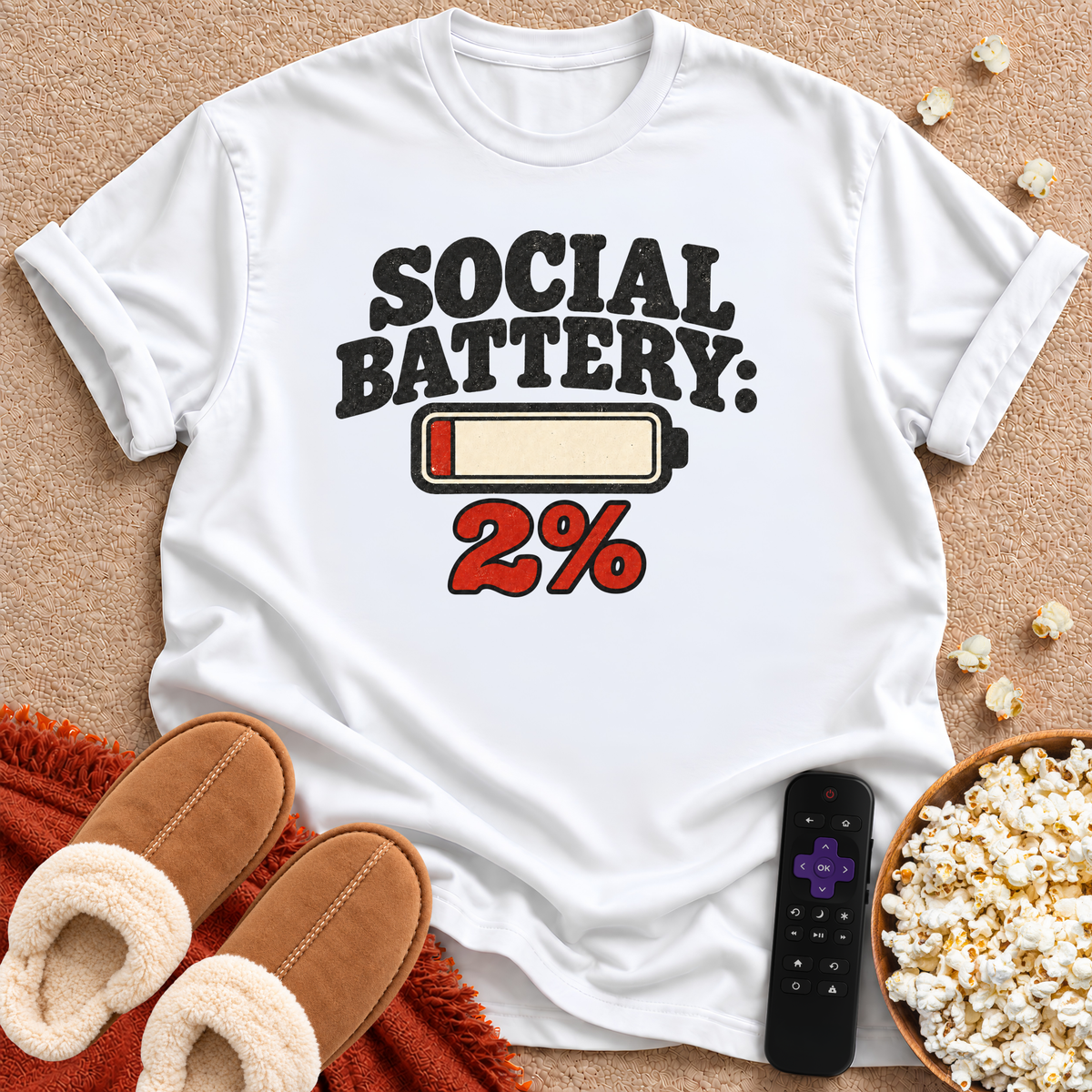 Social Battery 2% T-shirt