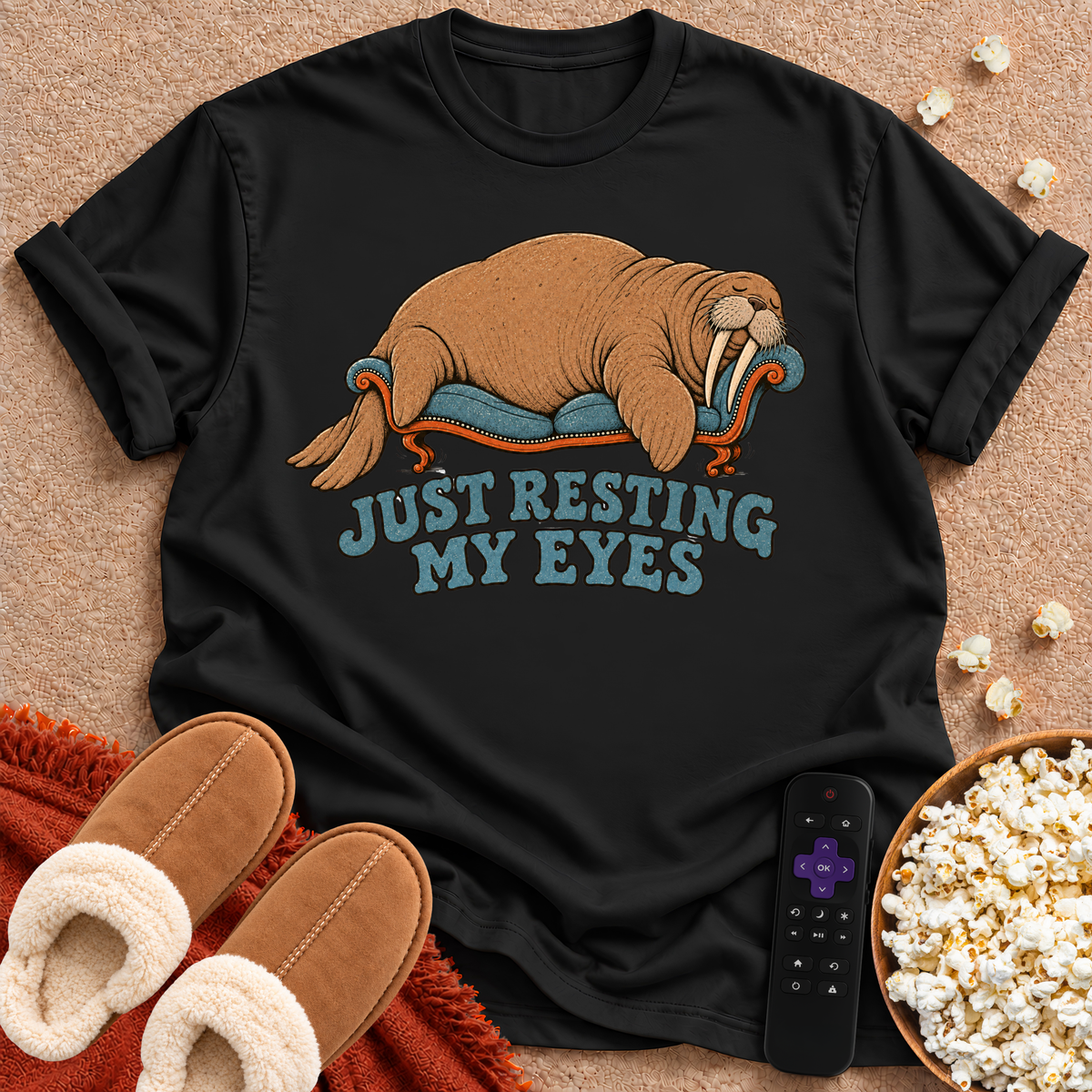 Just Resting My Eyes Walrus T-shirt