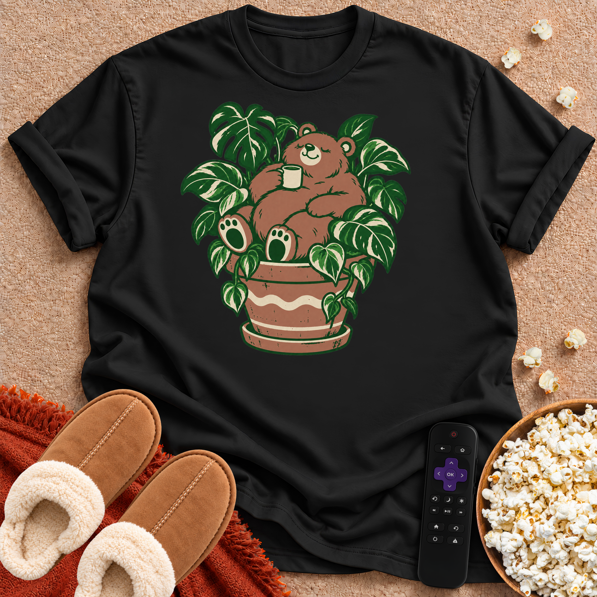 Bear In Plant T-shirt