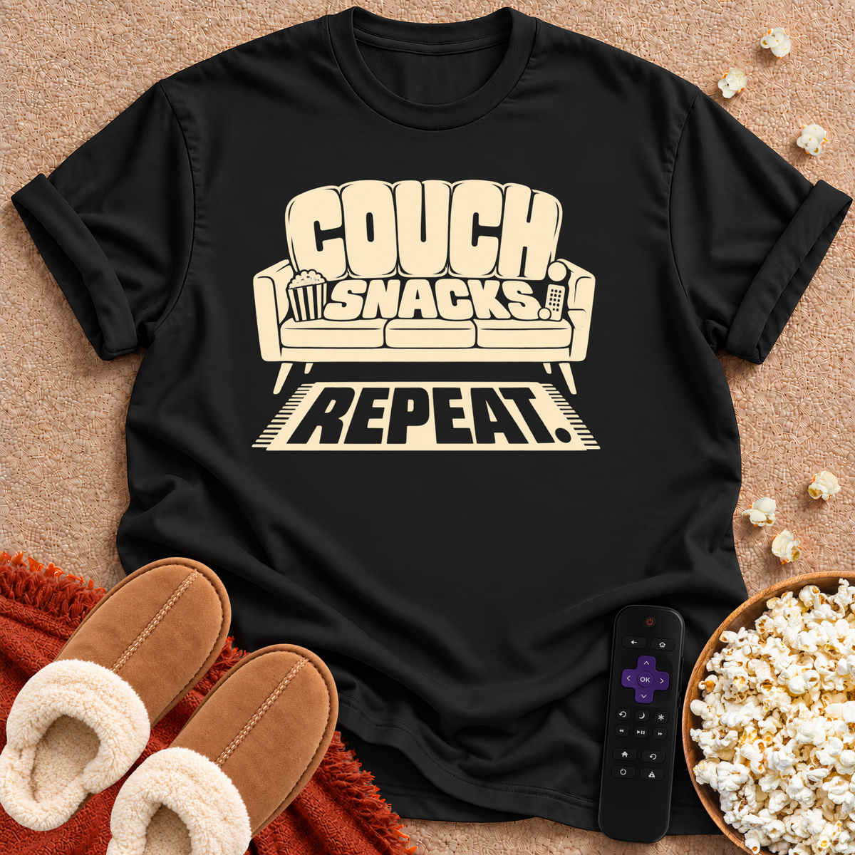 Couch. Snack. Repeat. T-shirt