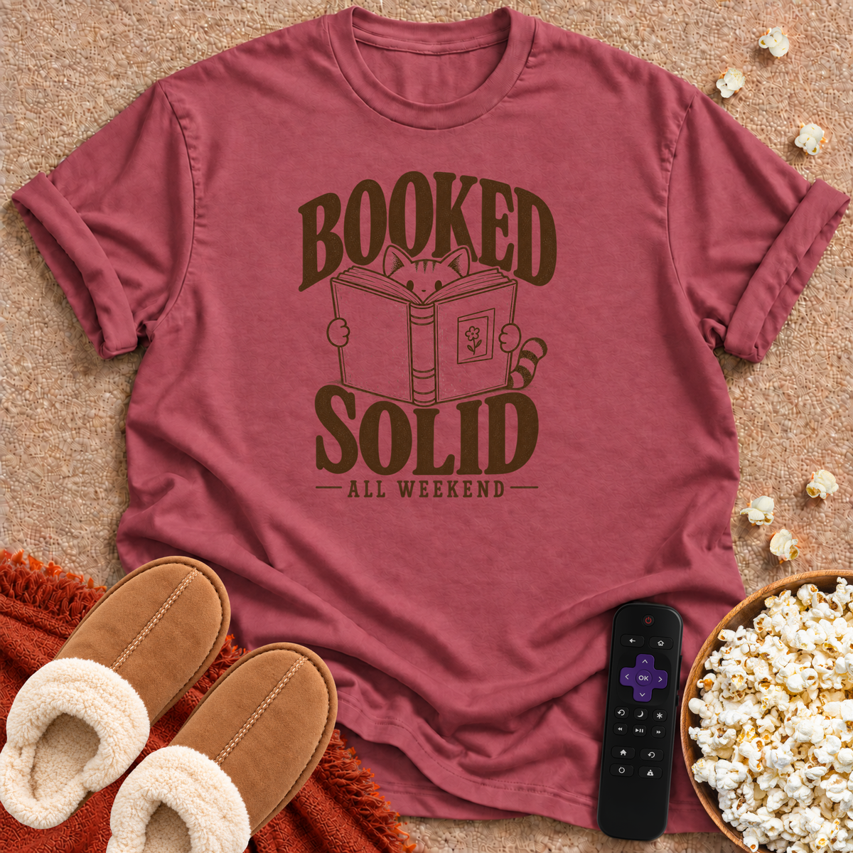Booked Solid Cat T-shirt