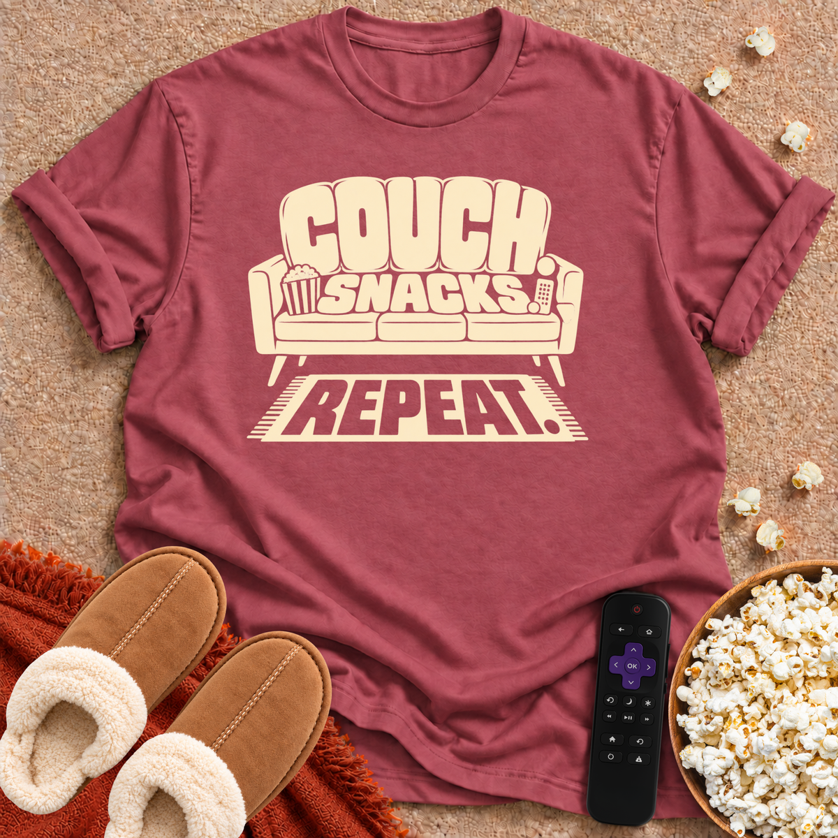 Couch. Snack. Repeat. T-shirt