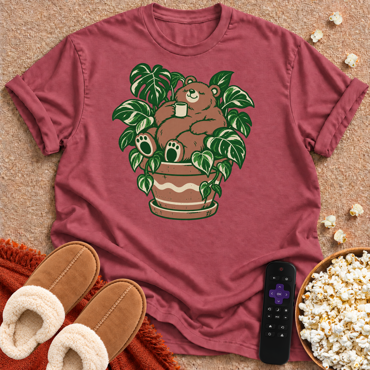 Bear In Plant T-shirt