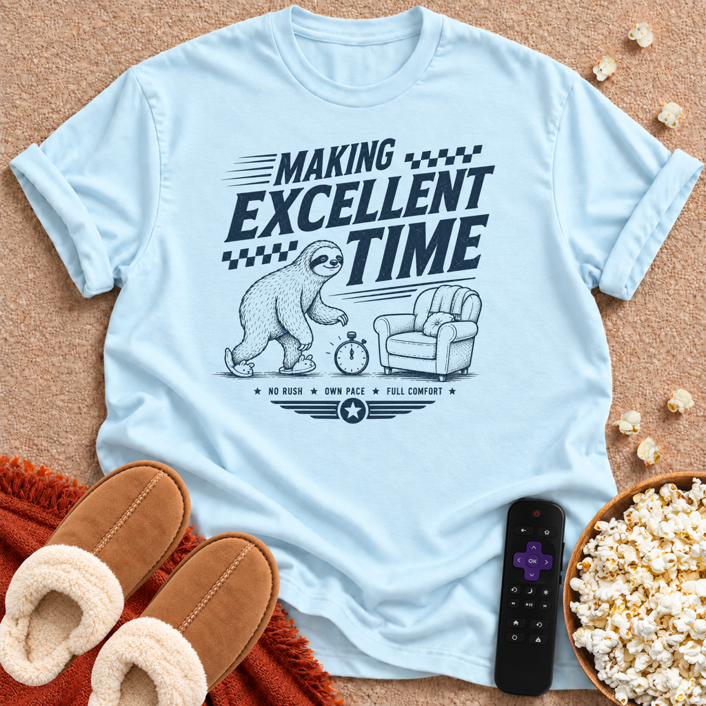 Making Excellent Time Sloth T-shirt