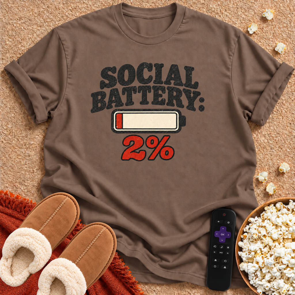 Social Battery 2% T-shirt