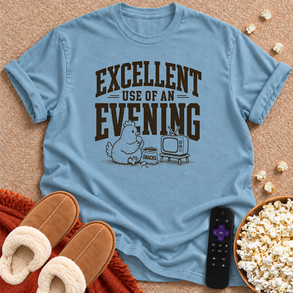 Excellent Use Of An Evening Chicken T-shirt
