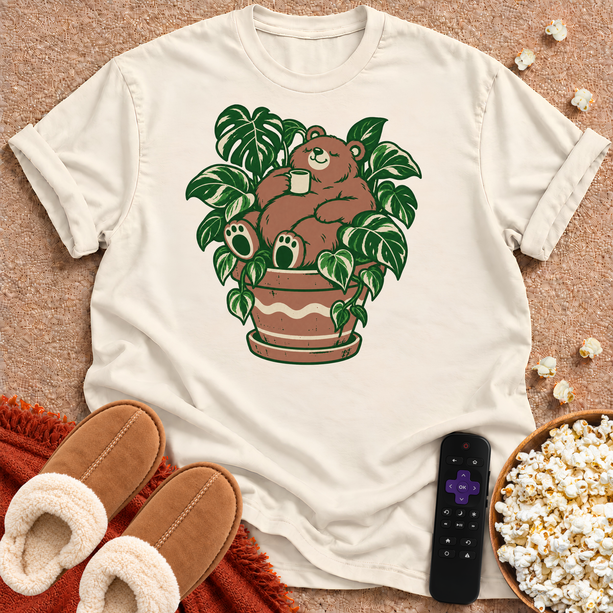 Bear In Plant T-shirt