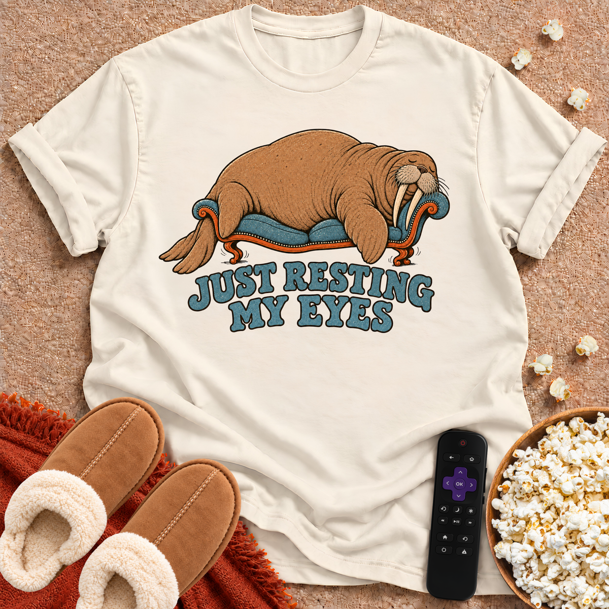 Just Resting My Eyes Walrus T-shirt