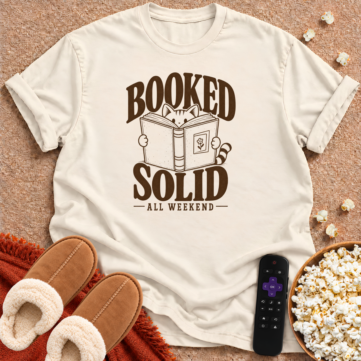 Booked Solid Cat T-shirt