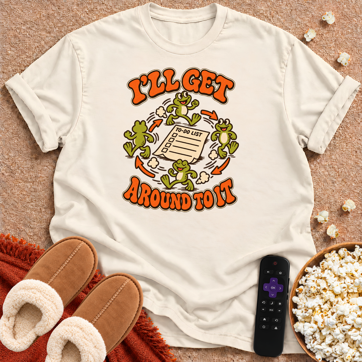 I'll Get Around To It Froggie T-shirt