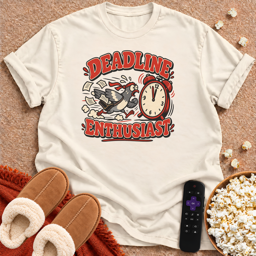 Deadline Enthusiast Pigeon T-shirt