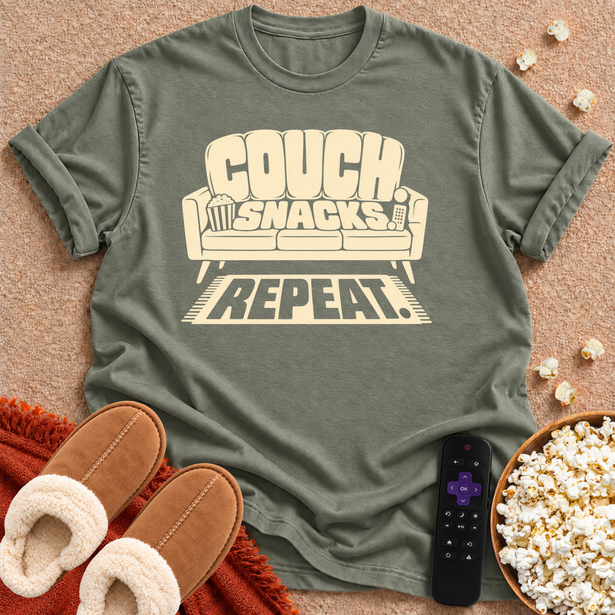 Couch. Snack. Repeat. T-shirt