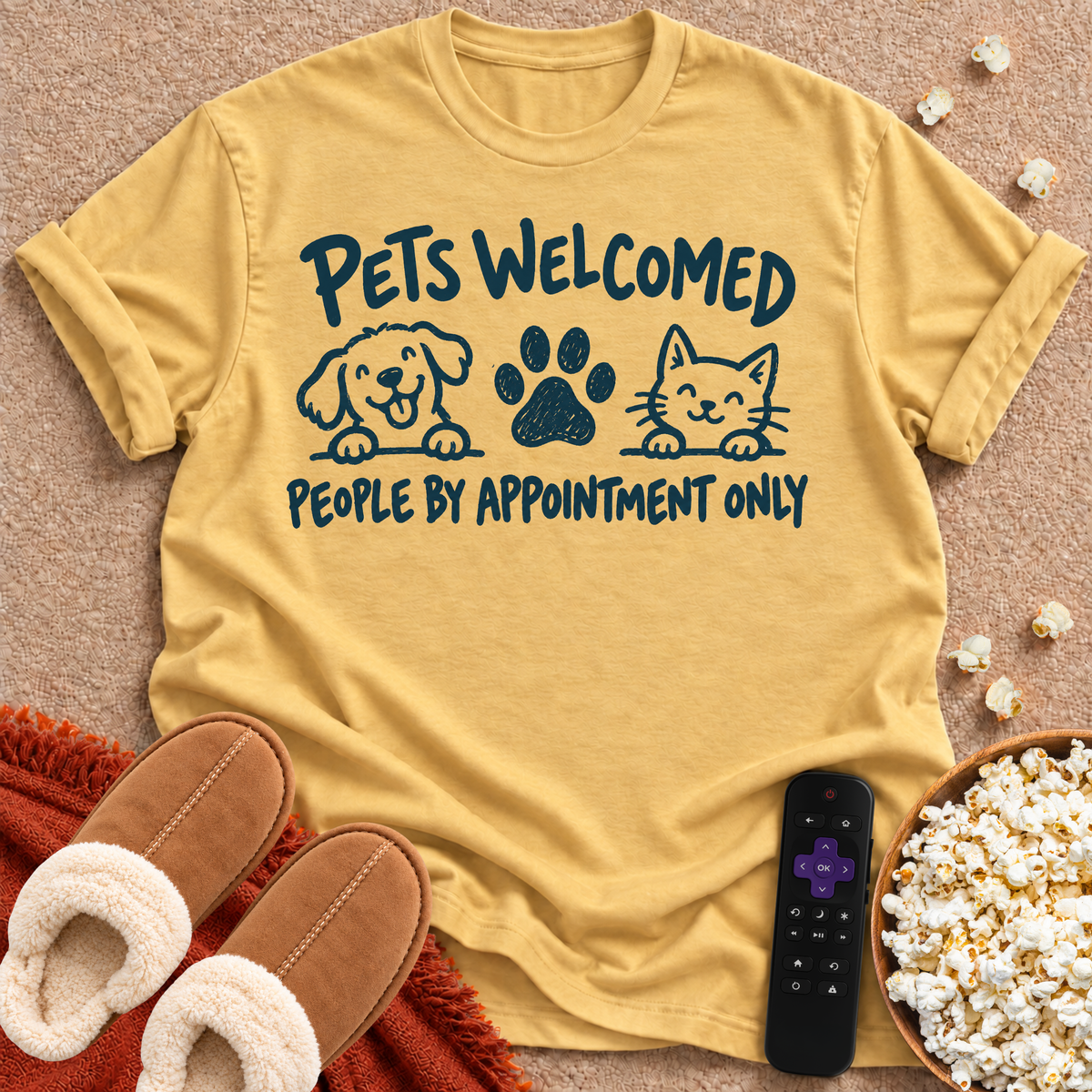 Pets Welcome, People Appointment T-shirt