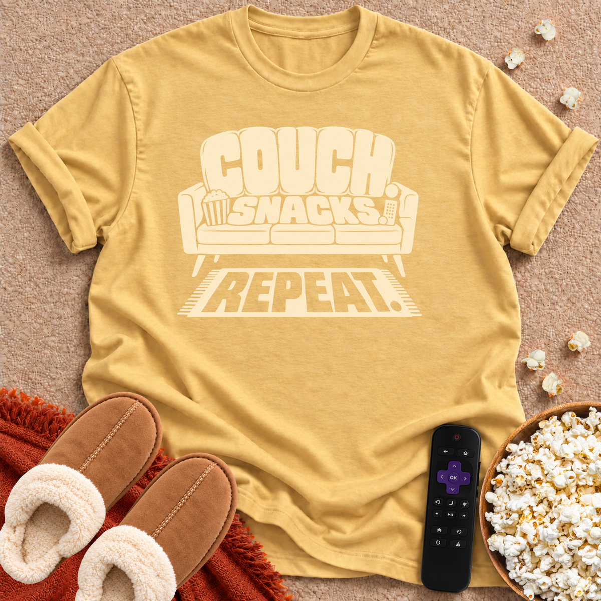 Couch. Snack. Repeat. T-shirt