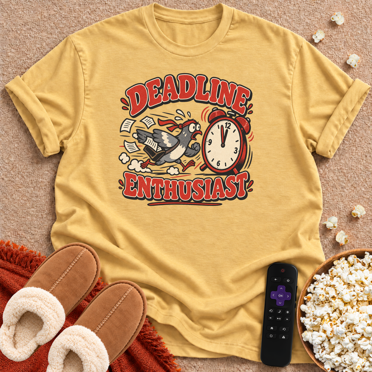 Deadline Enthusiast Pigeon T-shirt