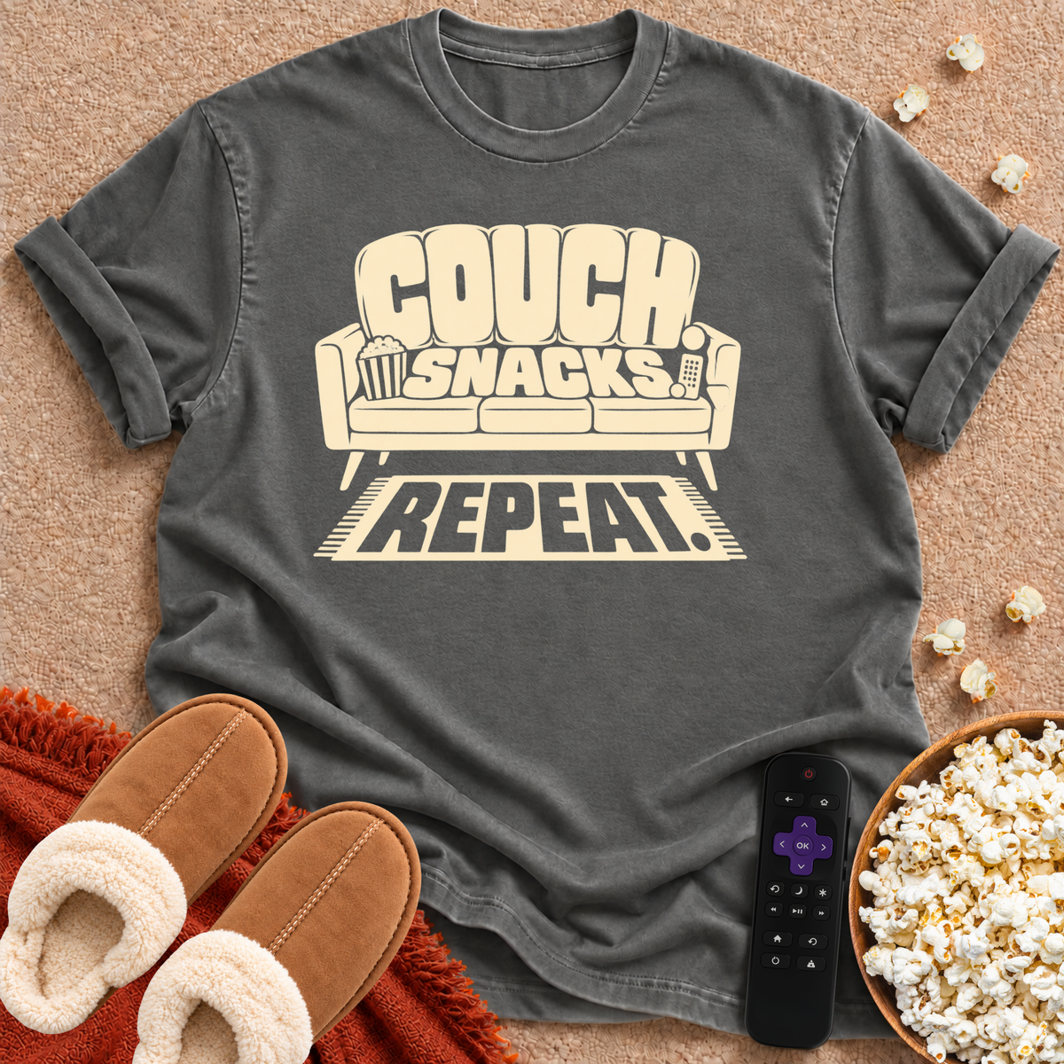 Couch. Snack. Repeat. T-shirt