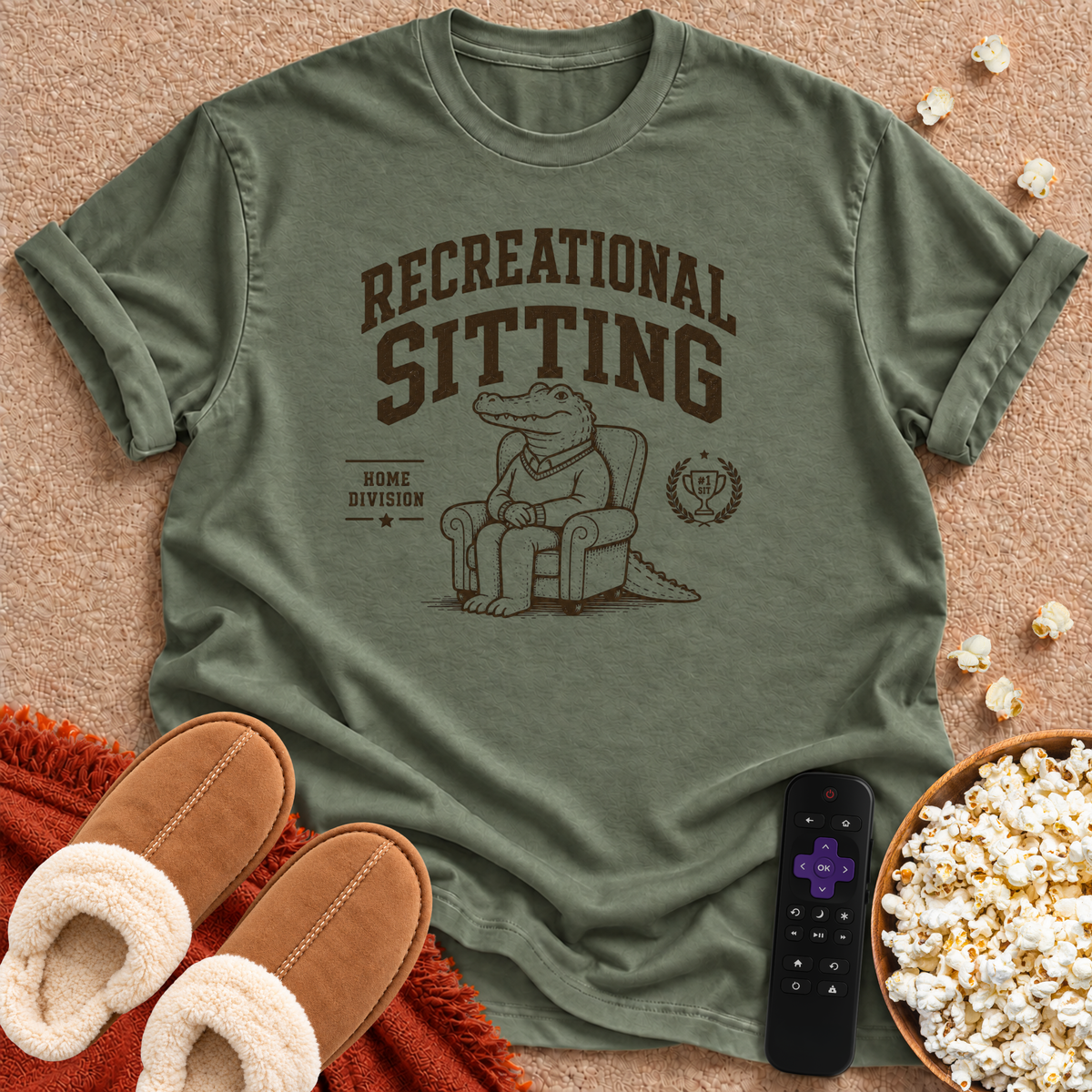 Recreational Sitting Crocodile T-shirt
