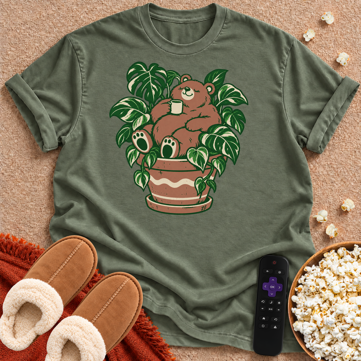 Bear In Plant T-shirt