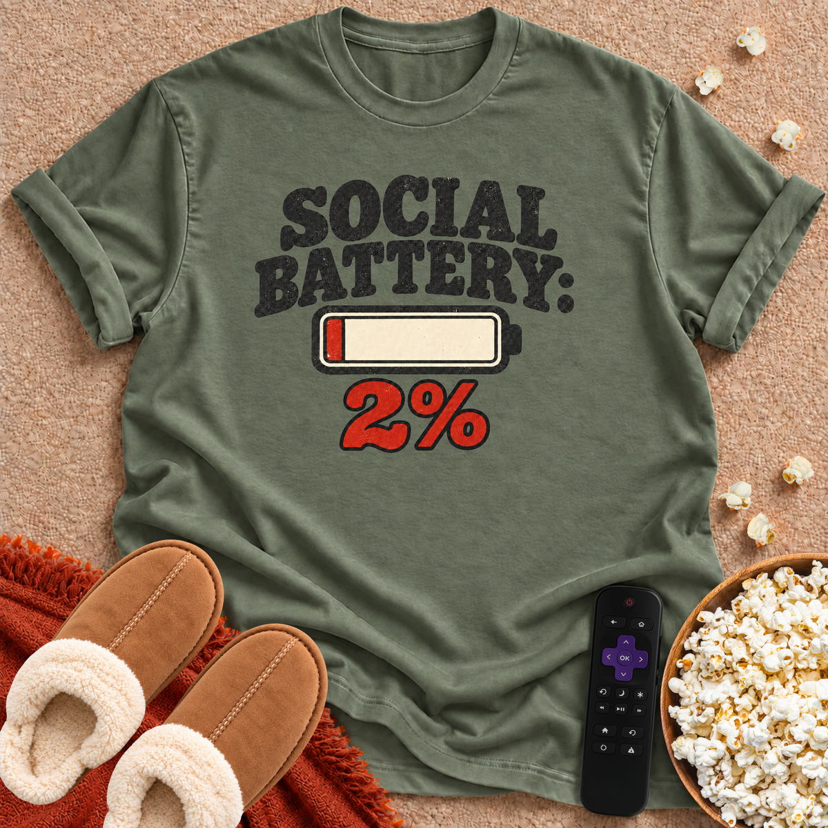 Social Battery 2% T-shirt