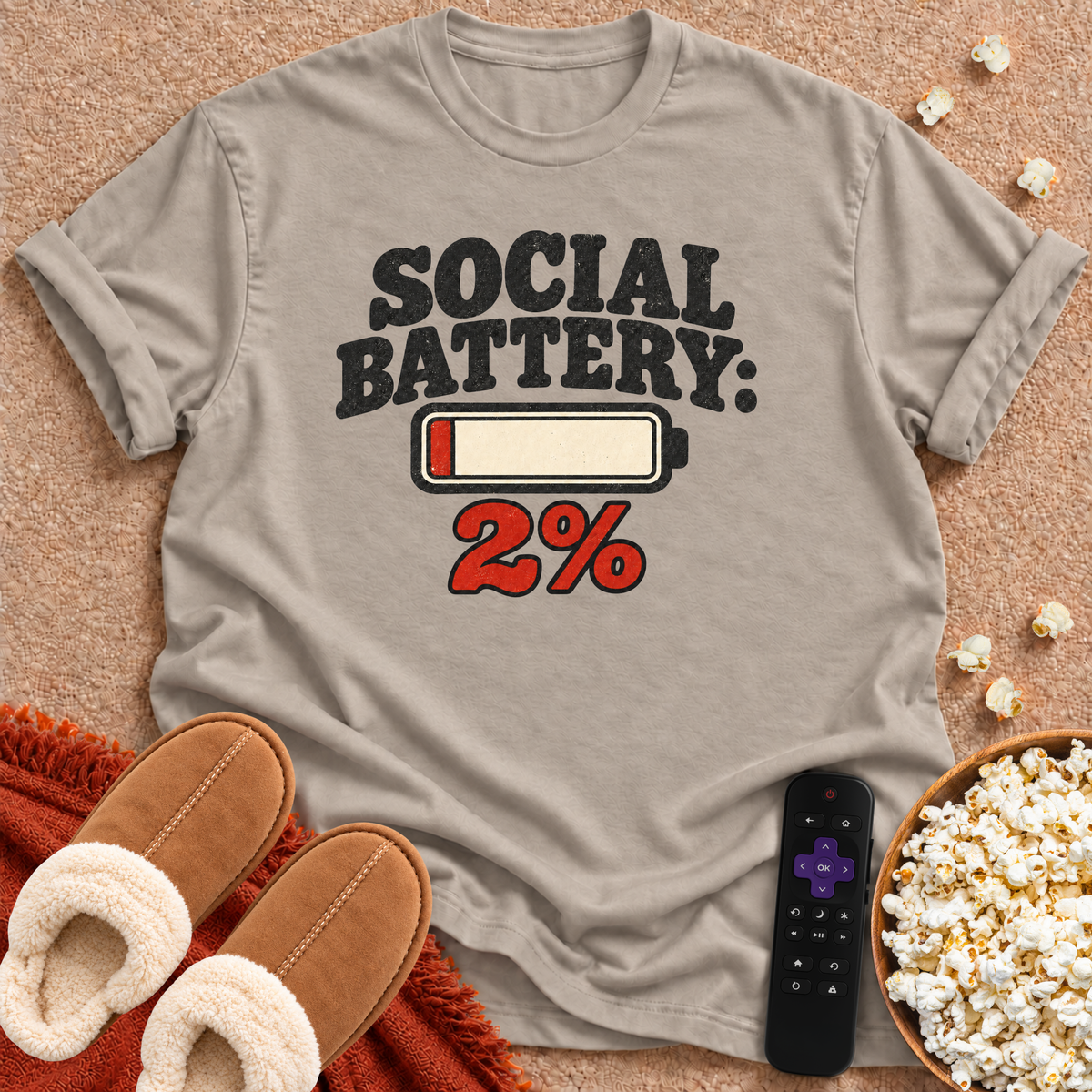 Social Battery 2% T-shirt