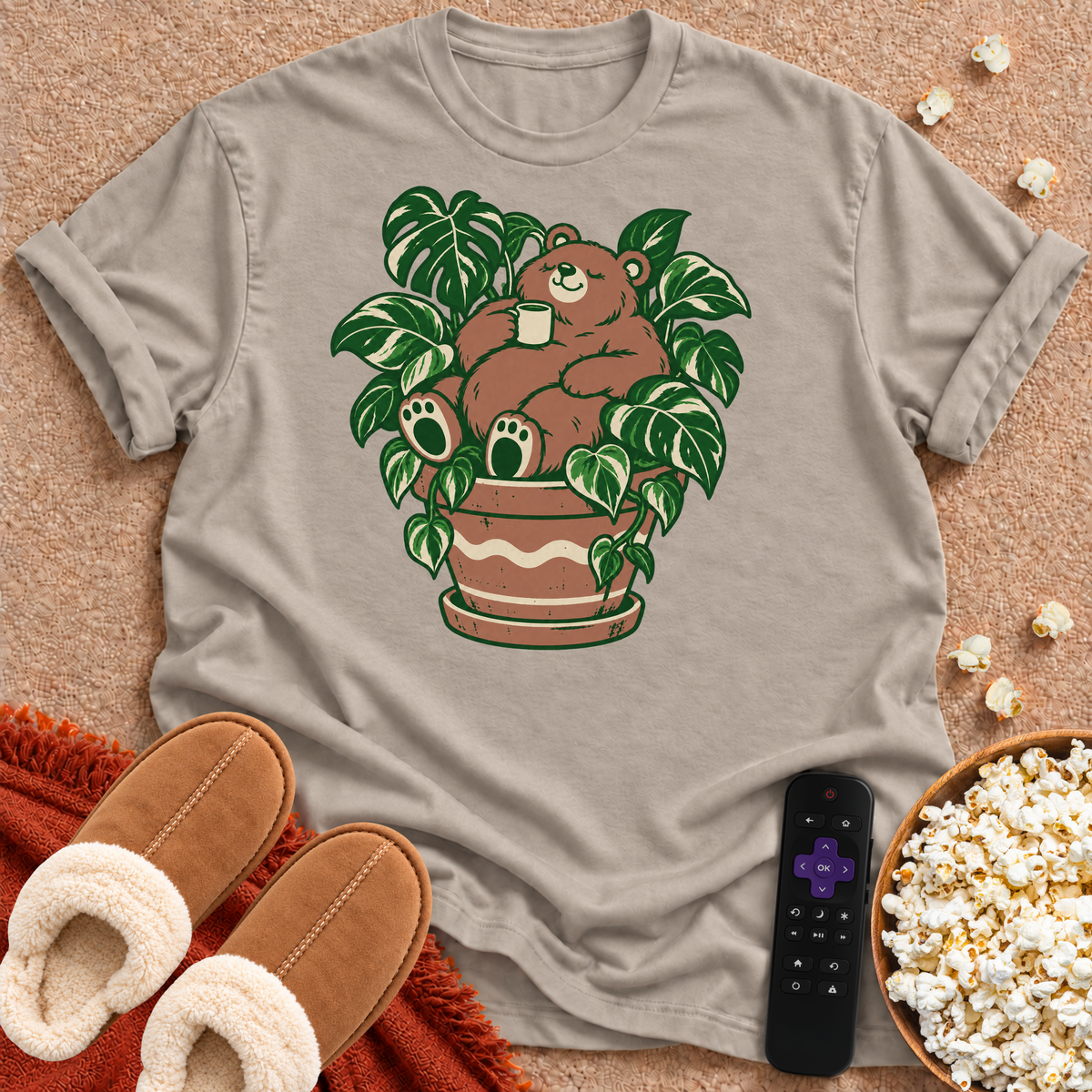 Bear In Plant T-shirt
