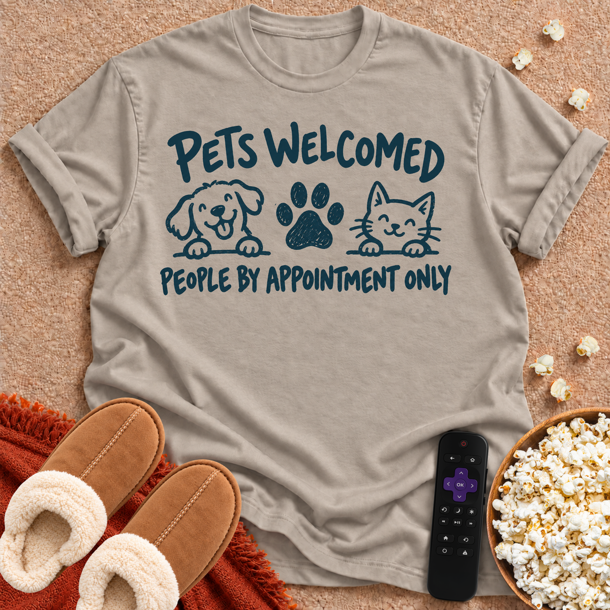 Pets Welcome, People Appointment T-shirt