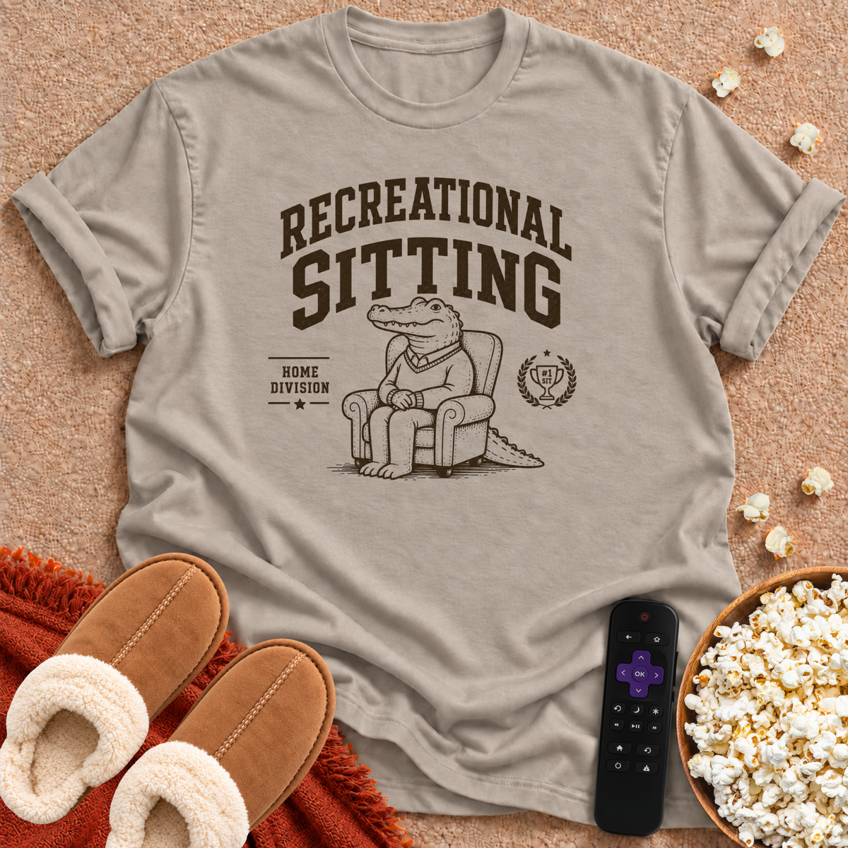 Recreational Sitting Crocodile T-shirt