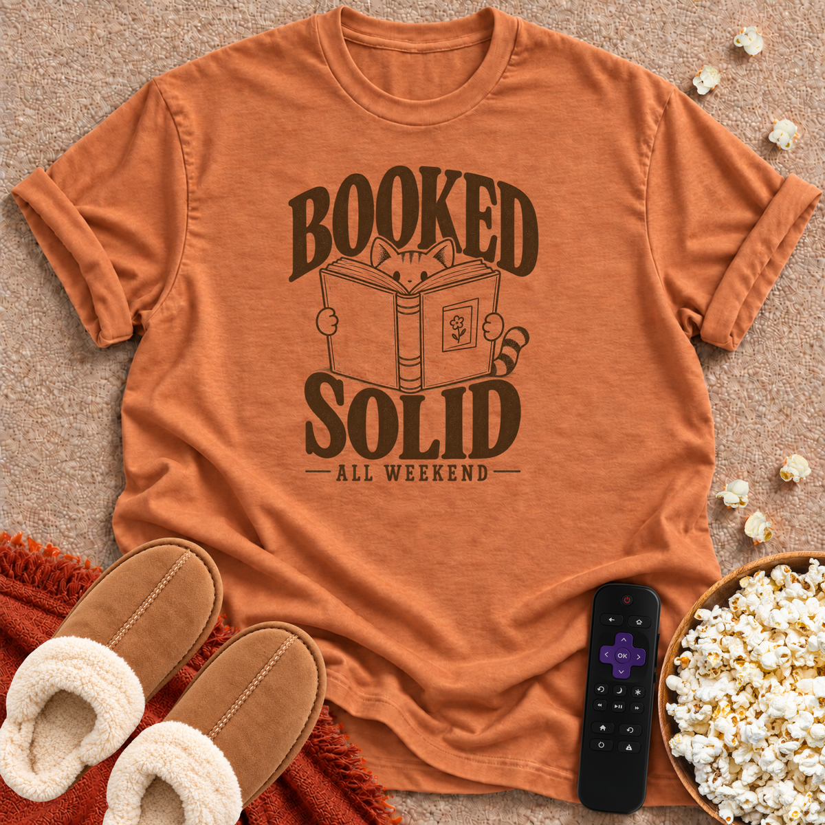 Booked Solid Cat T-shirt